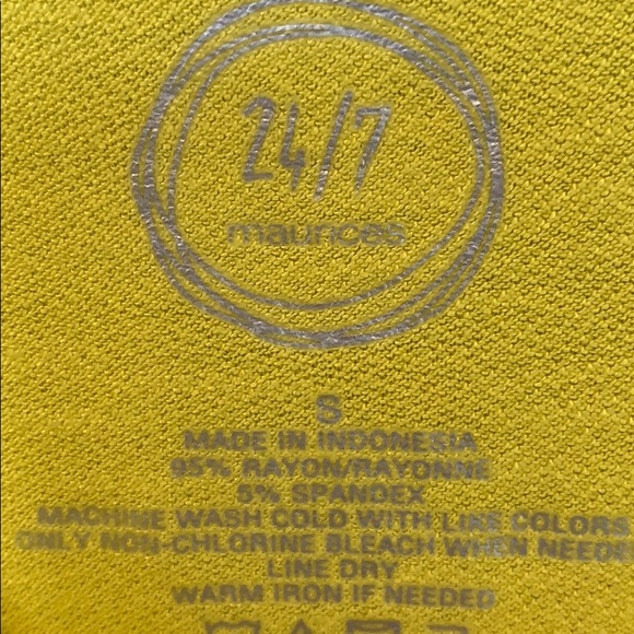 Maurices 24/7 Spaghetti Straps Camisole Yellow Size Small - Picture 4 of 7